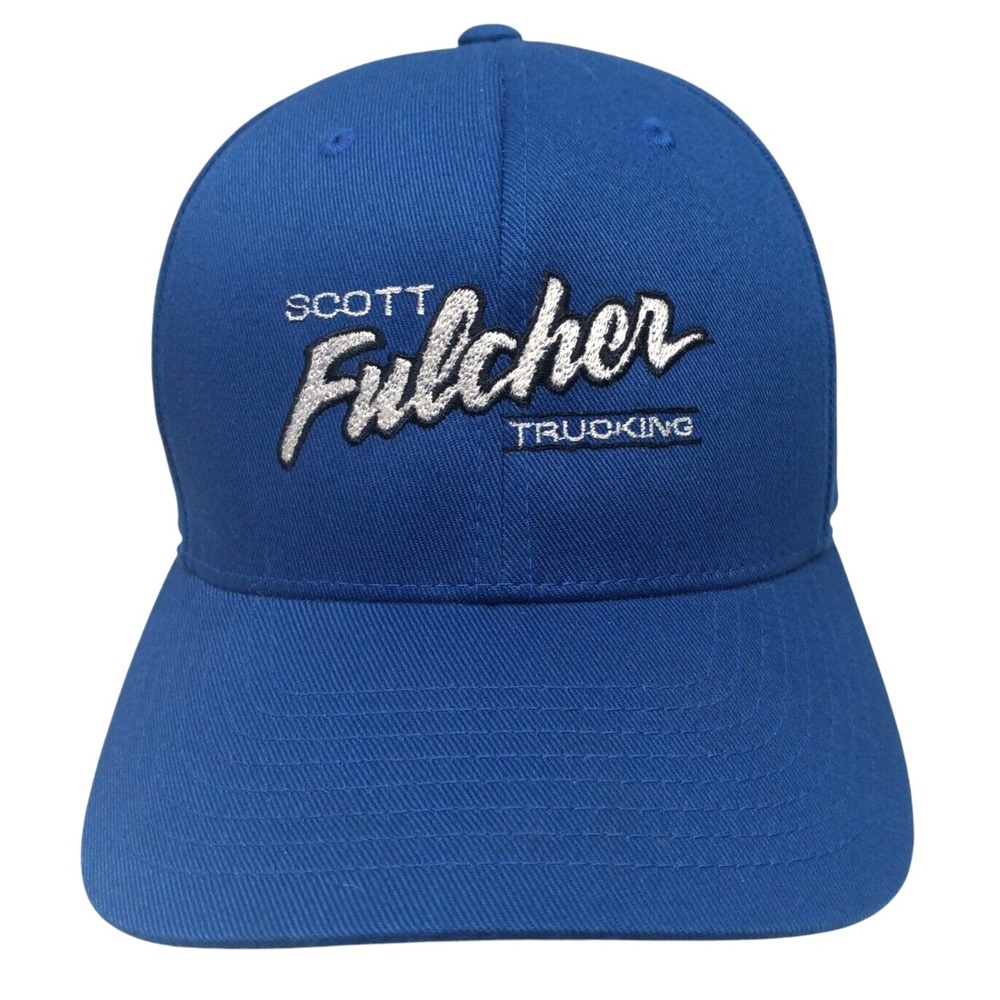 "Scott Fincher Trucking" Blue Hat Flex-Fit Cap
